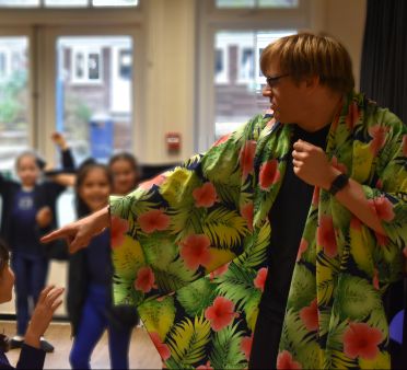 Around the world perform falcons school for girls