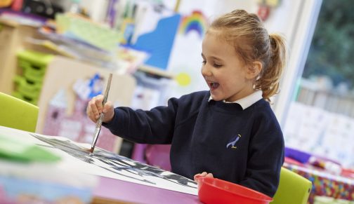 nursery girl painting