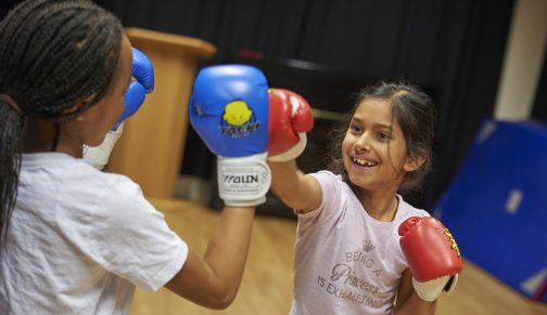 Falcons pupils boxing